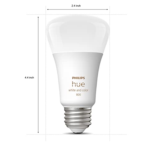 Philips Hue 60W A19 White and Color Ambiance LED Smart Color Changing Bulbs - Pack of 3 - E26 - Indoor - Control with Hue App - Works with Alexa, Google Assistant and Apple HomeKit - Image 6