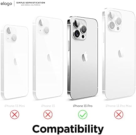 elago Compatible with iPhone 13 Pro Case, Liquid Silicone Case, Full Body Screen Camera Protective Cover, Shockproof, Slim Phone Case, Anti-Scratch Soft Microfiber Lining, 6.1 inch (Stone) - Image 6