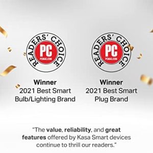 Kasa Smart Light Bulbs, Full Color Changing Dimmable Smart WiFi Bulbs Compatible with Alexa and Google Home, A19, 60 W 800 Lumens,2.4Ghz only, No Hub Required, 2-Pack (KL125P2), Multicolor
