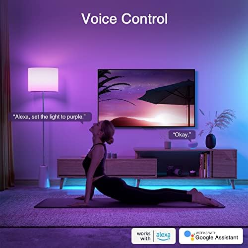 Ghome Smart Light Bulbs, A19 E26 Color Changing Led Bulb Works with Alexa, Google Home, App & Voice Control, 2.4Ghz WiFi Only, 800 Lumens,Dimmable RGB Warm White 2700K Smart Home Lighting, 4 Pack(WB4) - Image 4