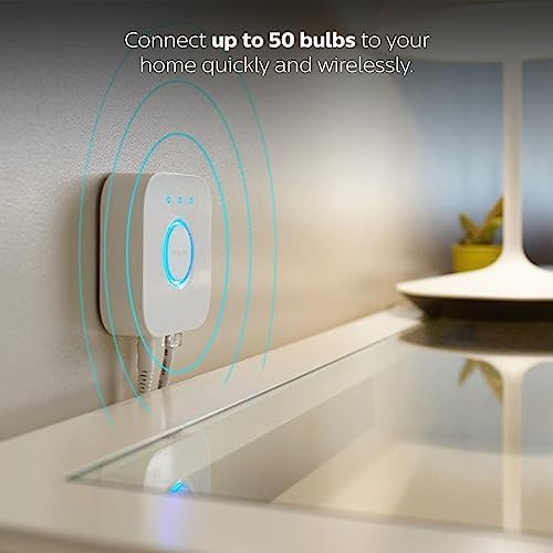 Philips Hue White and Color Ambiance Smart BulbStarter Kit - Includes a Bridge, Dimmer Switch, and (2) 60W A19 LED Smart Color Changing Bulbs E26 - Control with Voice or Hue App - Image 10