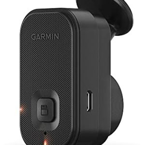 Garmin 010-02504-00 Dash Cam Mini 2, Tiny Size, 1080p and 140-degree FOV, Monitor Your Vehicle While Away w/ New Connected Features, Voice Control, Black