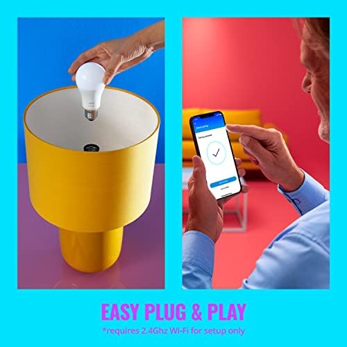 WiZ 120W PAR38 Color LED Smart Bulb - Pack of 6 - E26- Indoor/Outdoor - Connects to Your Existing Wi-Fi - Control with Voice or App - Works with Google Home- Alexa & Siri Shortcuts - Image 2