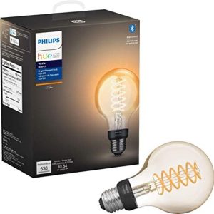 Philips Hue 551796-4 Smart Filament, 4 Pack, G25, 4 Count