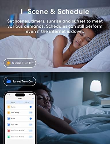 Smart Light Bulb, meross Smart WiFi LED Bulbs Compatible with Apple HomeKit, Siri, Alexa, Google Assistant and SmartThings, Dimmable E26 Multicolor 2700K-6500K RGBWW, 900 Lumens 60W Equivalent, 4 Pack - Image 5