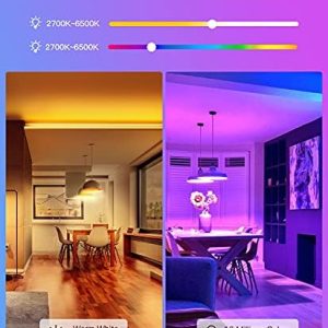 TREATLIFE Smart Light Bulbs 4 Pack, UL Certified 2.4GHz Color Changing Light Bulb, Works with Alexa Google Home, A19 E26 Dimmable LED Light Bulb 9W 800 Lumen for Party Decoration, Smart Home Lighting