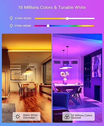 TREATLIFE Smart Light Bulbs 4 Pack, UL Certified 2.4GHz Color Changing Light Bulb, Works with Alexa Google Home, A19 E26 Dimmable LED Light Bulb 9W 800 Lumen for Party Decoration, Smart Home Lighting - Image 2