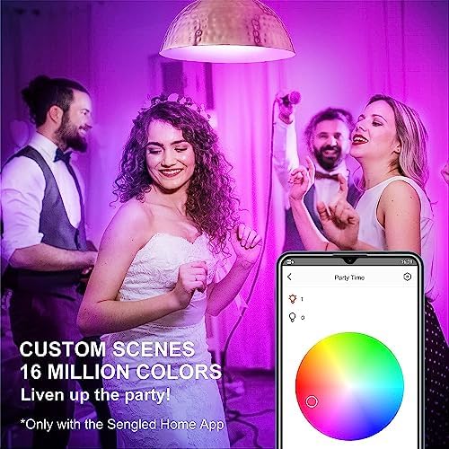 Sengled Color Changing Bulbs That Compatible with Alexa, Google Home, 3 Pack Starter Kit with Smart Switch, RGB Light A19 E26 Dimmable LED 60W Equivalent, 800LM, 5 Piece Set, White, 3 Count - Image 3