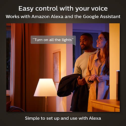 Philips Hue 60W A19 White and Color Ambiance LED Smart Color Changing Bulbs - Pack of 3 - E26 - Indoor - Control with Hue App - Works with Alexa, Google Assistant and Apple HomeKit - Image 3