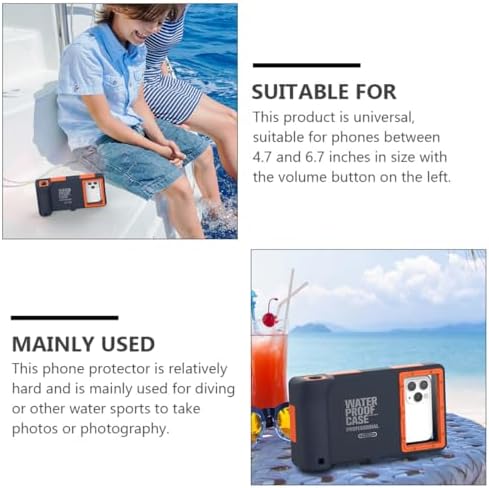 OSALADI 3 pcs Diving Shell Snorkeling Cell Phone case Underwater Cases for Snorkeling Underwater Phone Case Phone Sleeve Smart Phone Diving Phone Shell housing Cover Intelligent TPU - Image 7