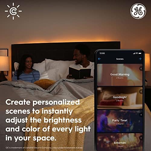 GE CYNC Smart LED Wafer Downlight Fixture, Reveal + Full Color, 6 Inches, Bluetooth and Wi-Fi, Compatible with Alexa and Google Home - Image 7