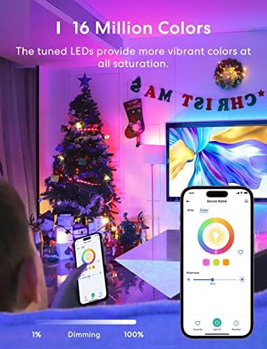 Smart Light Bulb, meross Smart WiFi LED Bulbs Compatible with Apple HomeKit, Siri, Alexa, Google Assistant and SmartThings, Dimmable E26 Multicolor 2700K-6500K RGBWW, 900 Lumens 60W Equivalent, 4 Pack - Image 9