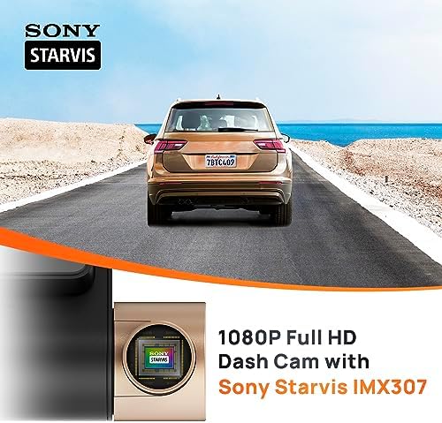 70mai Dash Cam Lite, 1080P Full HD, Smart Dash Camera for Cars, Sony IMX307, Built-in G-Sensor, 130° Wide Angle FOV, WDR, Night Vision, Loop Recording - Image 2