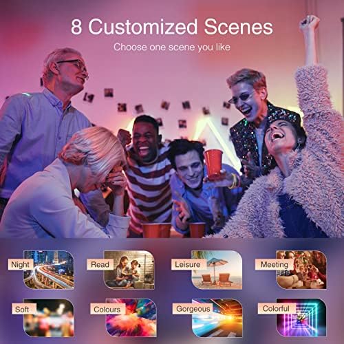 Ghome Smart Light Bulbs, A19 E26 Color Changing Led Bulb Works with Alexa, Google Home, App & Voice Control, 2.4Ghz WiFi Only, 800 Lumens,Dimmable RGB Warm White 2700K Smart Home Lighting, 4 Pack(WB4) - Image 7