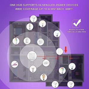 Sengled Color Changing Bulbs That Compatible with Alexa, Google Home, 3 Pack Starter Kit with Smart Switch, RGB Light A19 E26 Dimmable LED 60W Equivalent, 800LM, 5 Piece Set, White, 3 Count