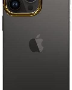 Arc Pulse Designed for iPhone 14 Pro Phone Case (2023), Sleek Minimalist Protective Shock Absorption Aerospace Grade Aluminum Shells + Elastomer Inlays Easy Fit 6.12 inch (Aluminum Mirror Polish Gold)