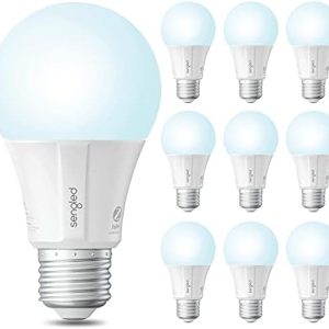 Sengled Zigbee Smart Light Bulbs, Smart Hub Required, Works with SmartThings and Echo with built-in Hub, Voice Control with Alexa and Google Home, Daylight 60W Equivalent A19 Alexa Light Bulb, 10 Pack
